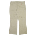 DICKIES Womens Trousers Beige Slim Bootcut W38 L28