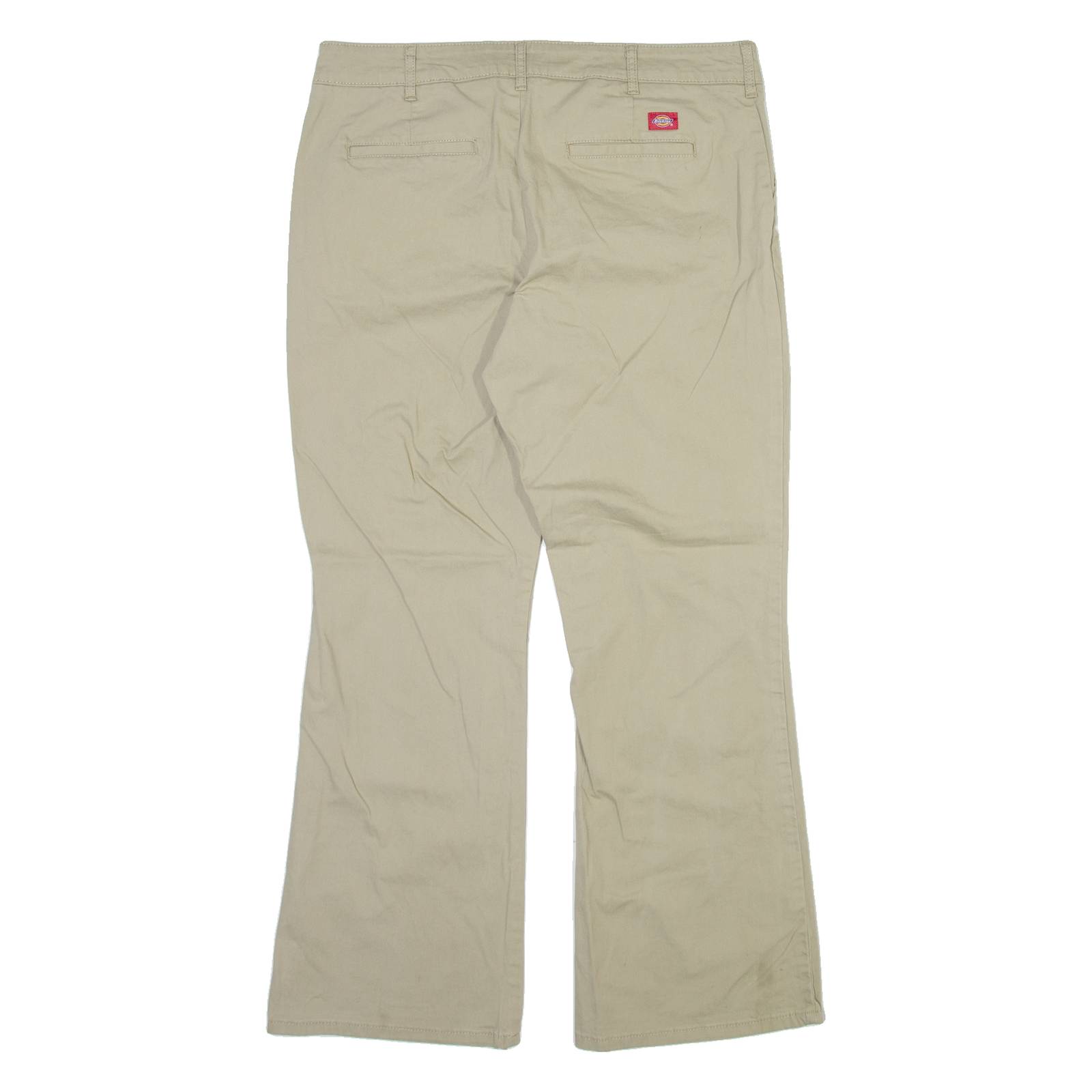 DICKIES Womens Trousers Beige Slim Bootcut W38 L28