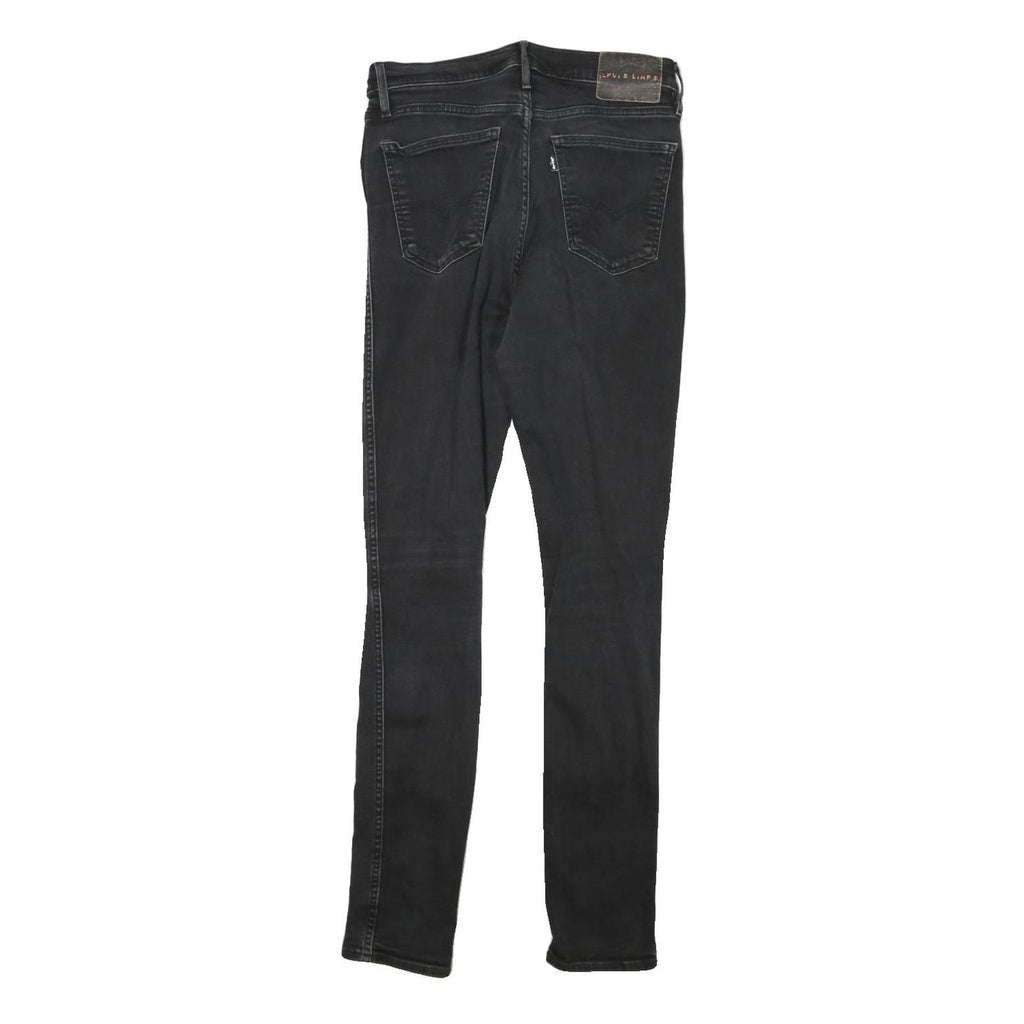 LEVI'S Womens Jeans Black Slim Skinny Denim W28 L31 Classic Cotton Blend Zip