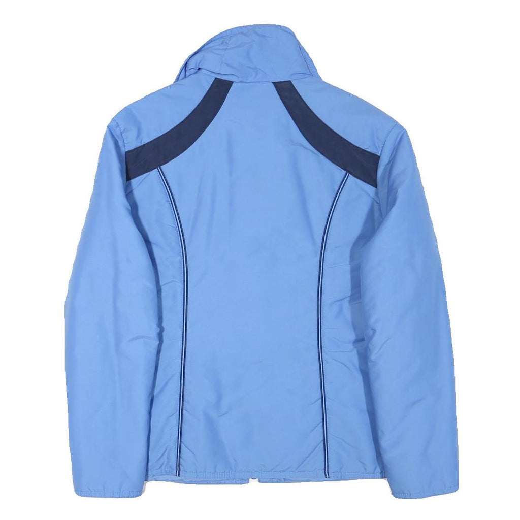 CITY Womens Blue & Navy Zip Jacket M Polyester Blend Plain Casual Lightweight