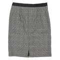 COAST Womens Black & White Wool Pencil Knee Length Woven Skirt UK 16 Classic