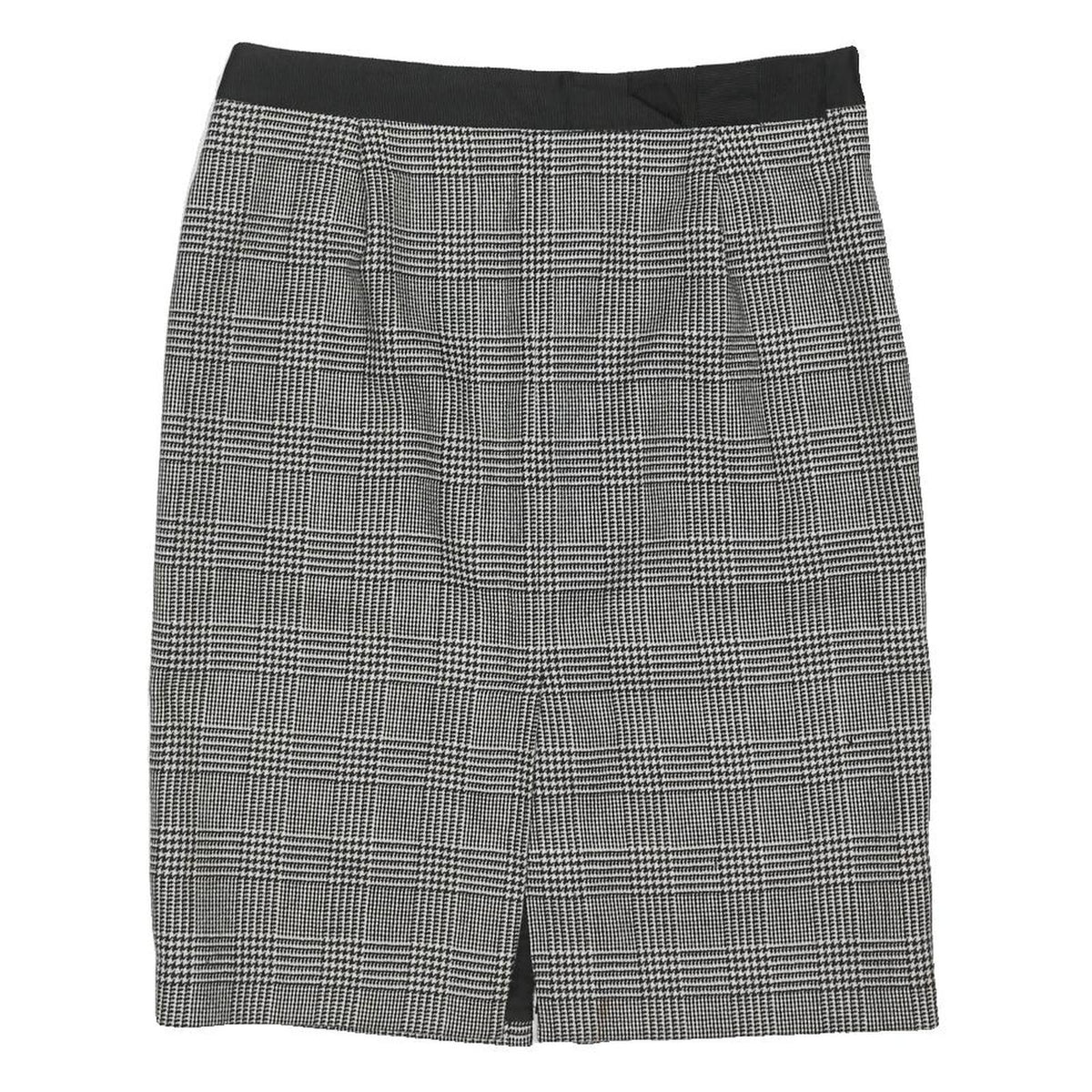COAST Womens Black & White Wool Pencil Knee Length Woven Skirt UK 16 Classic