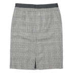 COAST Womens Black & White Wool Pencil Knee Length Woven Skirt UK 16 Classic
