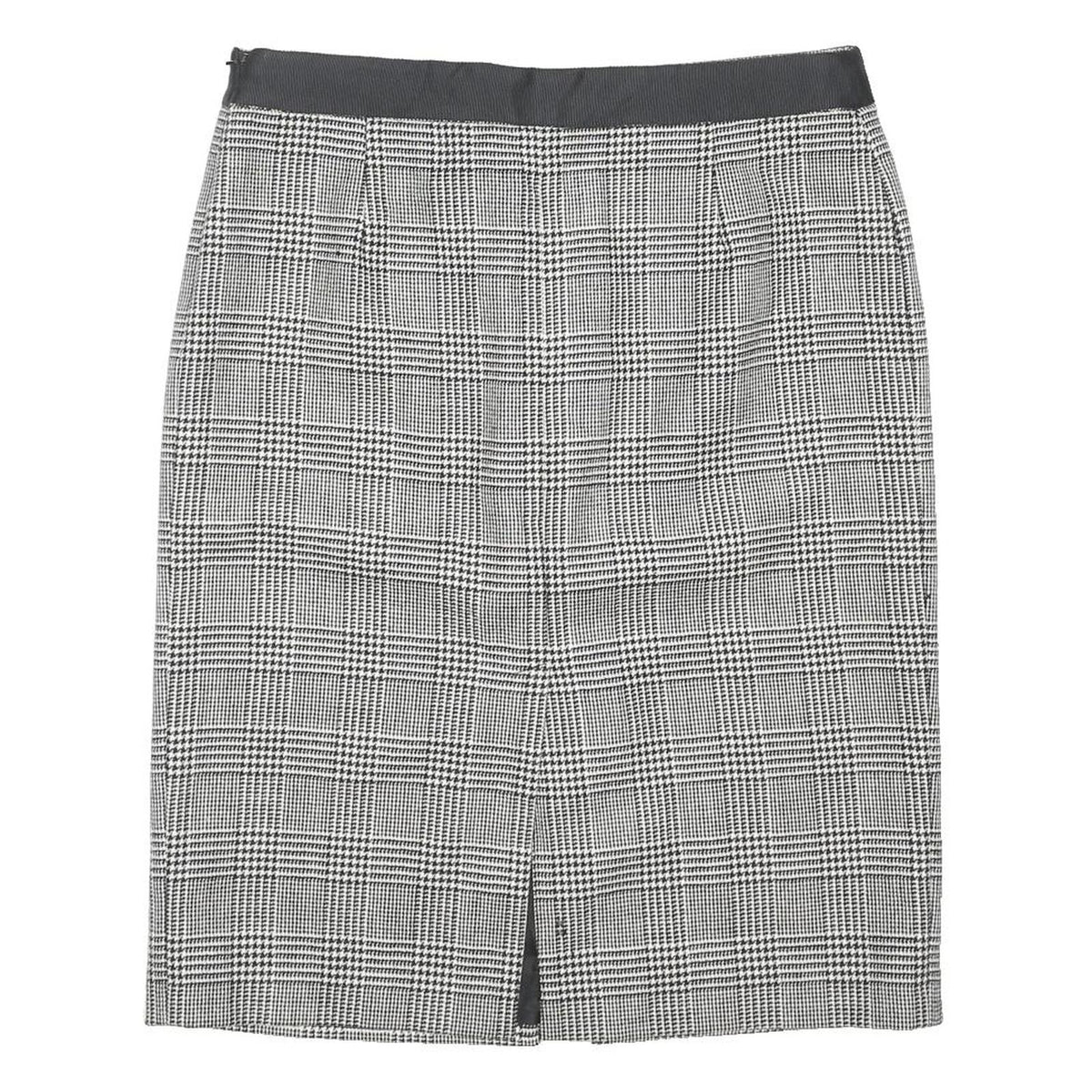 COAST Womens Black & White Wool Pencil Knee Length Woven Skirt UK 16 Classic