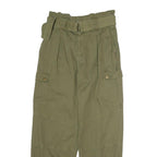 ONLY Womens Regular Fit Green Cargo Trousers W26 L26 Belted Casual Style