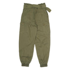 ONLY Womens Regular Fit Green Cargo Trousers W26 L26 Belted Casual Style