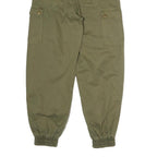 ONLY Womens Regular Fit Green Cargo Trousers W26 L26 Belted Casual Style