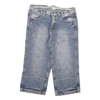 SOUTHERN Mens Denim Blue Casual Shorts 2XL W34 Cotton Blend Relaxed Fit