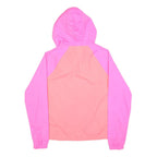 PINK Womens Pink & Light Pink Lightweight Jacket XS Nylon Zip Hooded Casual