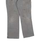 DICKIES Mens Cotton Blend Grey Regular Fit Straight Trousers W30 L29 Workwear