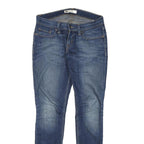 LEVI'S 524 Womens Jeans Blue Slim Skinny Denim Medium W28 L29 Stylish Zip