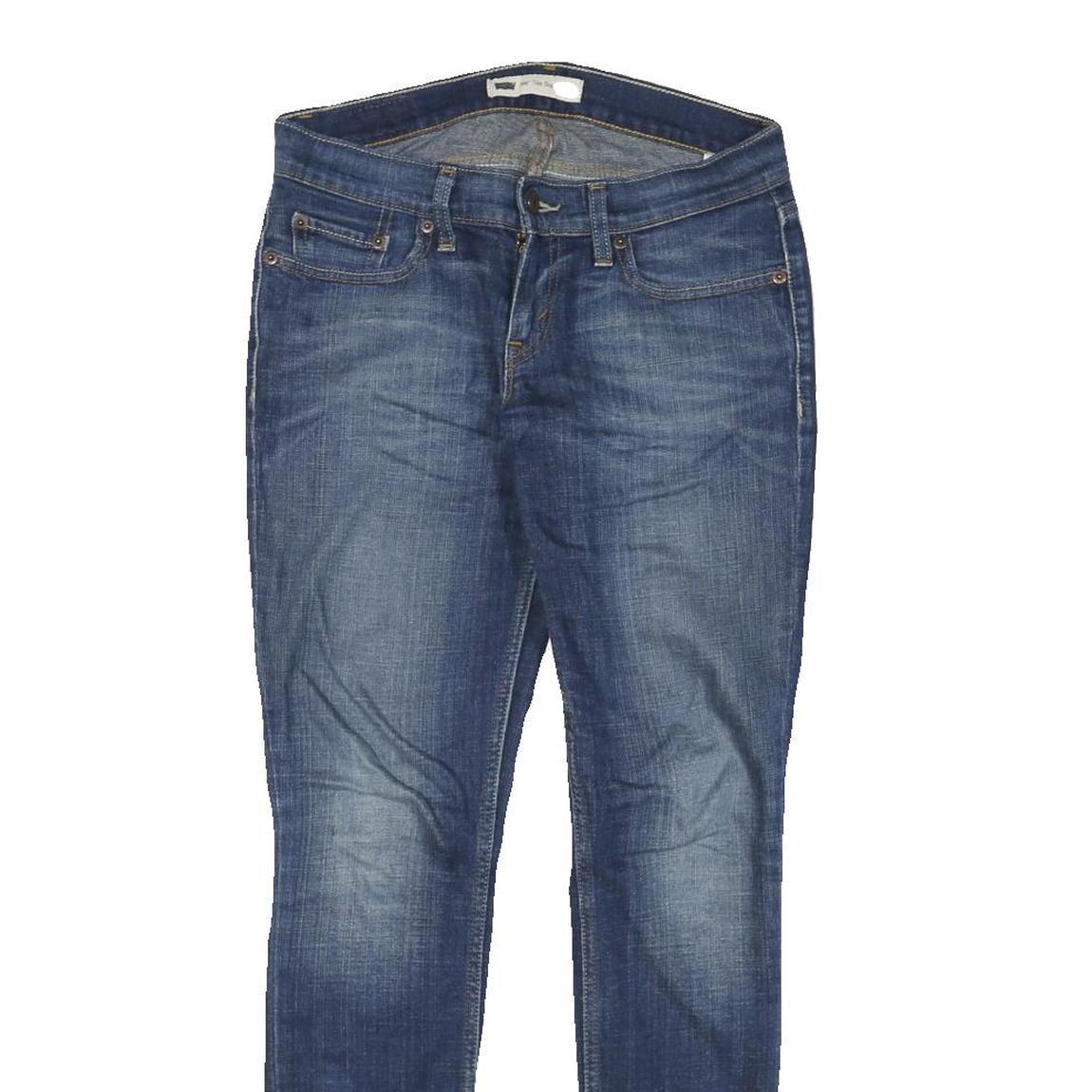 LEVI'S 524 Womens Jeans Blue Slim Skinny Denim Medium W28 L29 Stylish Zip