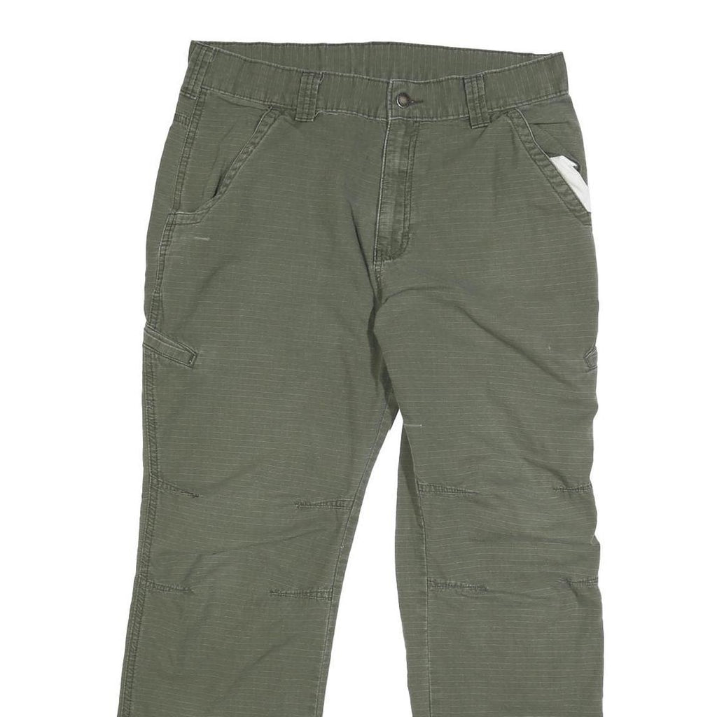 DICKIES Mens Cotton Blend Green Regular Straight Trousers W32 L27 Casual