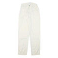 MARC CAIN Womens Cotton Blend White Regular Leg Trousers W26 L31 Zip Fit