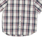 CARHARTT Mens Blue & Red Check Shirt XL Casual Cotton Blend Short Sleeve