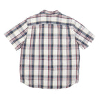 CARHARTT Mens Blue & Red Check Shirt XL Casual Cotton Blend Short Sleeve