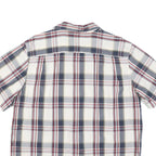 CARHARTT Mens Blue & Red Check Shirt XL Casual Cotton Blend Short Sleeve