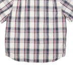 CARHARTT Mens Blue & Red Check Shirt XL Casual Cotton Blend Short Sleeve