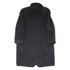 GOLDIX Womens Overcoat Coat Grey Flannel Wool 90s UK 10