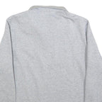 CALVIN KLEIN Mens Grey & Black & White Quarter Zip S Sweatshirt Cotton Pullover