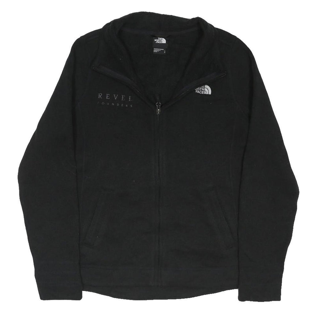 THE NORTH FACE Womens Black Zip Fleece L Jacket Polyester Blend Casual Outdoor