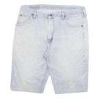 WRANGLER Mens Shorts Blue Denim Casual 2XL W36 Cotton Blend Relaxed Fit