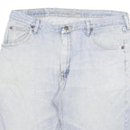 WRANGLER Mens Shorts Blue Denim Casual 2XL W36 Cotton Blend Relaxed Fit