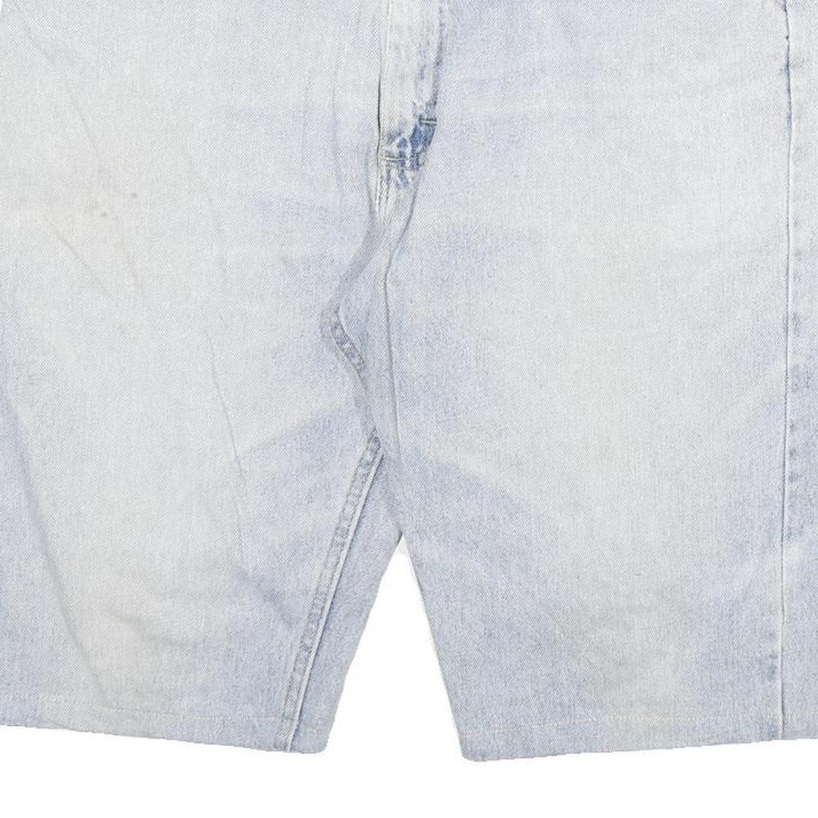 WRANGLER Mens Shorts Blue Denim Casual 2XL W36 Cotton Blend Relaxed Fit