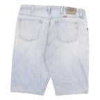 WRANGLER Mens Shorts Blue Denim Casual 2XL W36 Cotton Blend Relaxed Fit