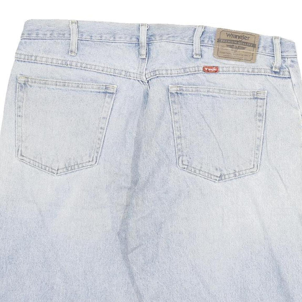 WRANGLER Mens Shorts Blue Denim Casual 2XL W36 Cotton Blend Relaxed Fit