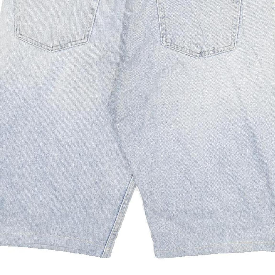 WRANGLER Mens Shorts Blue Denim Casual 2XL W36 Cotton Blend Relaxed Fit