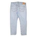 LEVI'S 512 Tapered Mens Jeans Blue Slim Denim Light W36 L30 Distressed