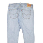 LEVI'S 512 Tapered Mens Jeans Blue Slim Denim Light W36 L30 Distressed