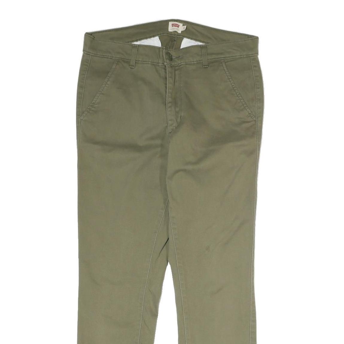 LEVI'S Mens Cotton Green Slim Skinny Trousers W30 L27 Casual Smart