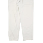 DOCKERS Mens Cotton Blend White Relaxed Straight Trousers W32 L32 Classic Casual