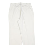 DOCKERS Mens Cotton Blend White Relaxed Straight Trousers W32 L32 Classic Casual