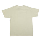 YAZBEK Mens Beige Lake Arrowhead California Graphic T-Shirt L Short Sleeve Crew