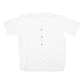 Mens White Shirt XL Cotton Short Sleeve Button Down Casual Summer