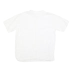 Mens White Shirt XL Cotton Short Sleeve Button Down Casual Summer