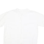 Mens White Shirt XL Cotton Short Sleeve Button Down Casual Summer