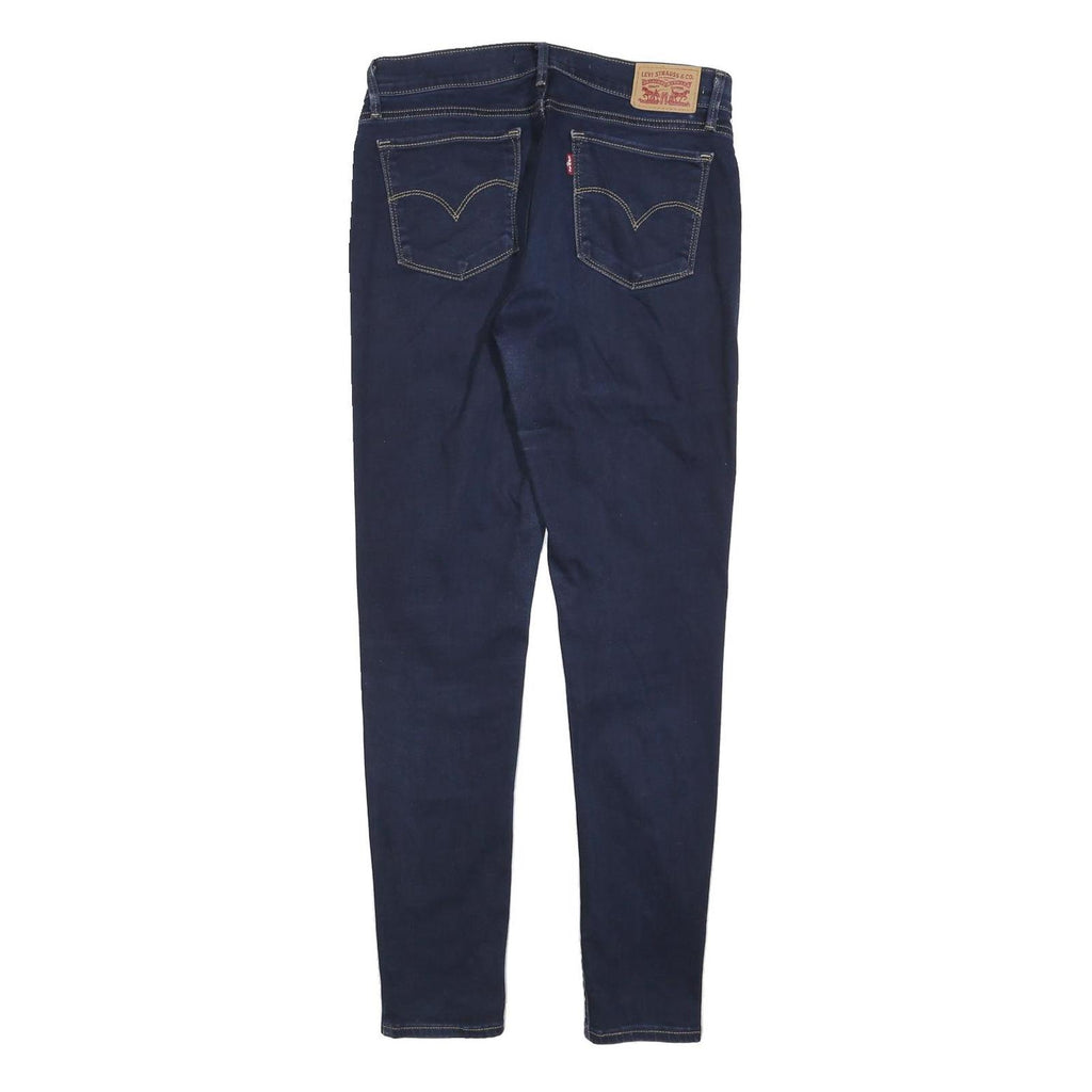 LEVI'S 710 Womens Jeans Blue Slim Skinny Denim W29 L30 Classic Zip Fastening
