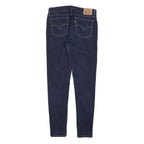 LEVI'S 710 Womens Jeans Blue Slim Skinny Denim W29 L30 Classic Zip Fastening