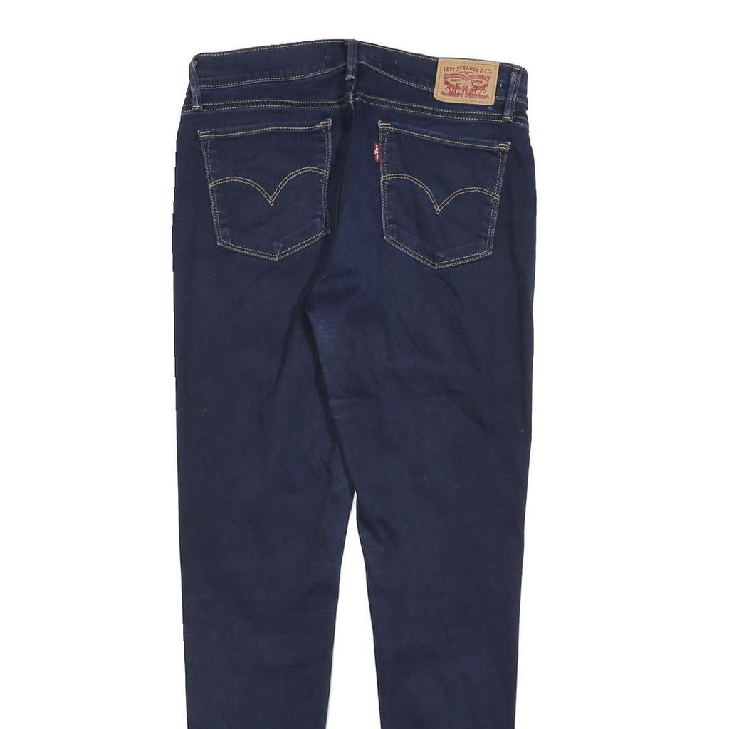 LEVI'S 710 Womens Jeans Blue Slim Skinny Denim W29 L30 Classic Zip Fastening