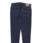 LEVI'S 710 Womens Jeans Blue Slim Skinny Denim W29 L30 Classic Zip Fastening
