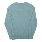 LEVI'S Mens Blue Plain Cotton Blend Regular Fit Crew Neck Jumper S Casual