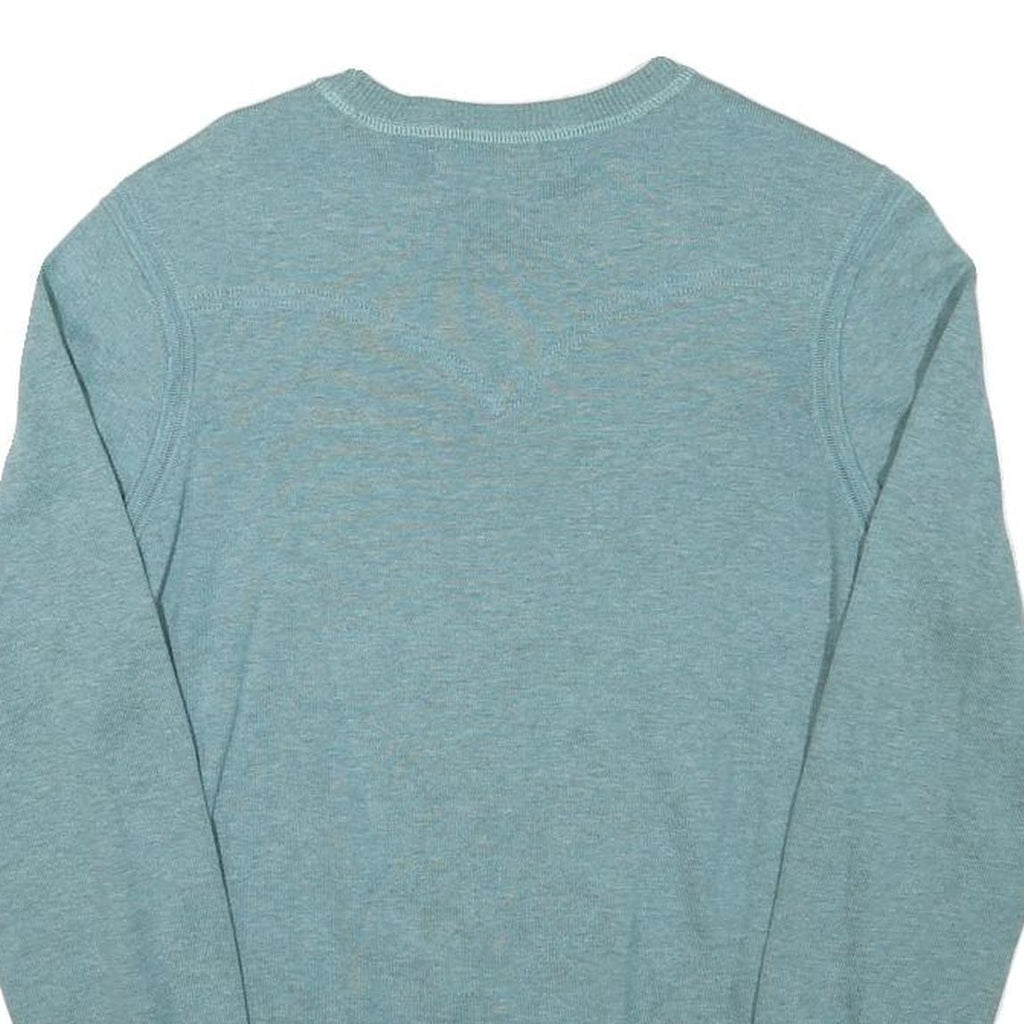 LEVI'S Mens Blue Plain Cotton Blend Regular Fit Crew Neck Jumper S Casual