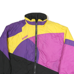 ICE POINT Womens Yellow & Purple & Pink Colourblock Jacket L Polyester Zip