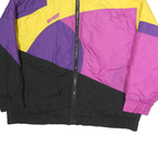 ICE POINT Womens Yellow & Purple & Pink Colourblock Jacket L Polyester Zip