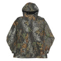 ROCKY GEAR Mens Green & Brown Camouflage Outdoor Jacket L Polyester Zip Hooded