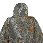 ROCKY GEAR Mens Green & Brown Camouflage Outdoor Jacket L Polyester Zip Hooded